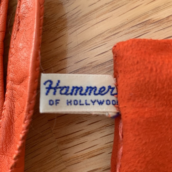 🎃VTG Leather gloves 📍FIRM📍Pumpkin Halloween - Picture 7 of 16